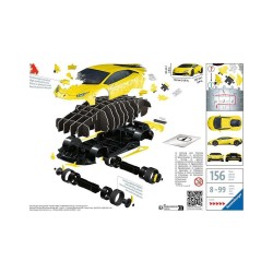 Ravensburger 3D Puzzle: Lamborghini Huracan (Yellow) (108pcs) (11562)