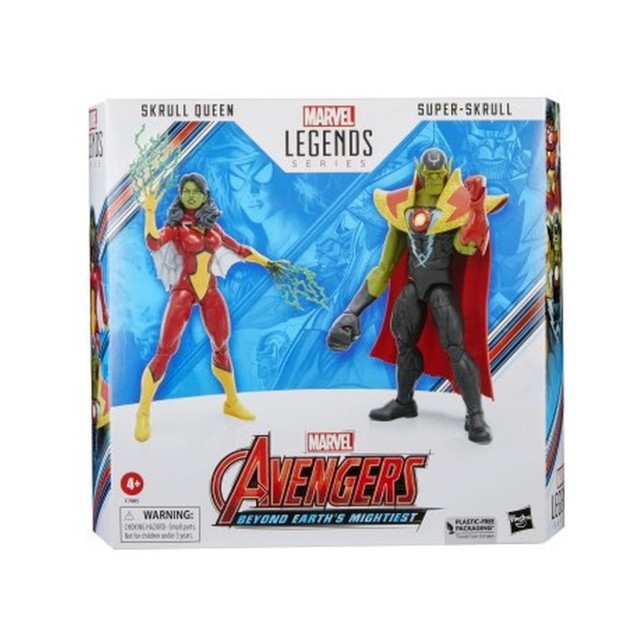 Hasbro Fans Marvel Avengers: Legends Series (60th Anniversary) - Beyond Earth's Mightiest - Skrull Queen & Super-Skrull Action Figures (F7085)