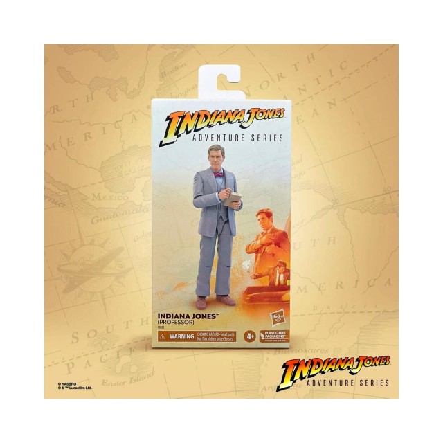 Hasbro Fans Indiana Jones and the Last Crusader: Adventure Series - Indiana Jones (Professor) Action Figure (15cm) (Excl.) (F6089)