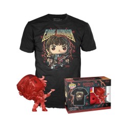 Funko Pop! & Tee (Adult): Stranger Things - Hunter Eddie with Guitar Vinyl Figure & T-Shirt (L)