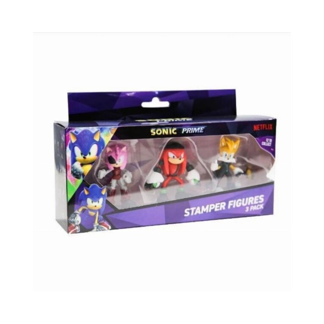 P.M.I. Sonic Prime - 3 Pack (S1) Stamper Figures (Random) (SON5021)