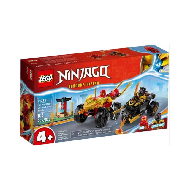 LEGO® NINJAGO®: Kai and Ras’s Car and Bike Battle (71789)