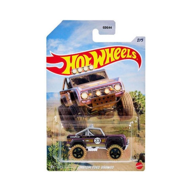 Mattel Hot Wheels: Baja Cars 4X4 - Custom Ford Bronco (HLK21)