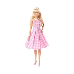 Mattel Barbie: The Movie - Collectible Doll Margot Robbie as Barbie in Pink Gingham Dress (HPJ96)