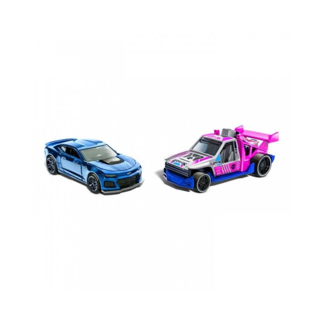 Mattel Hot Wheels: Pull-Back Speeders - 2022 Camaro ZL1 & Lolux (HPR95)