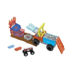 Mattel Hot Wheels: Monster Trucks Arena Smashers Color Shifters - 5-Alarm Rescue (HPN73)