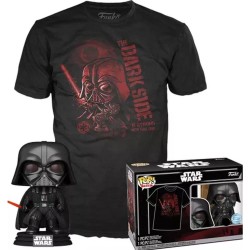 Funko Pop! & Tee (Adult) Disney: Star Wars - Darth Vader (Special Edition) Bobble-Head Vinyl Figure & T-Shirt (S)