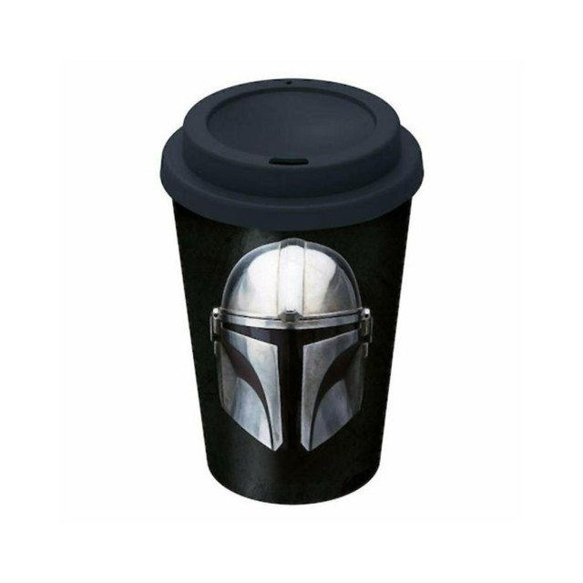 Stor: Disney: Star Wars The Mandalorian Small Plastic Double-Walled Coffee Tumbler (390ml) (04868)