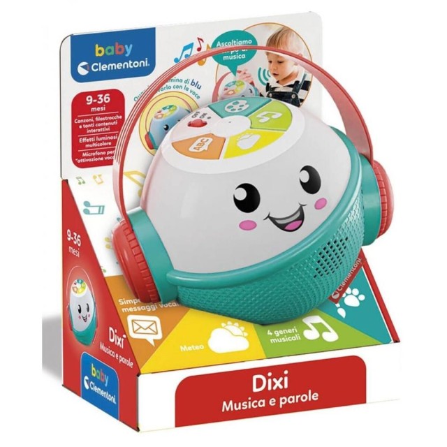 AS Baby Clementoni: Βρεφικό Παιχνίδι - Dixi Η Έξυπνη Βοηθός (Μιλάει Ελληνικά) (1000-63263)