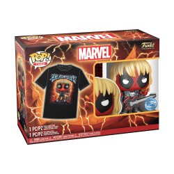 Funko Pop! & Tees (Adult): Deadpool - Heavy Metal Vinyl Figure & T-Shirt (M)