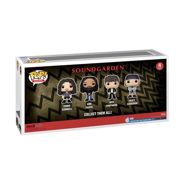 Funko Pop! 4-Pack Rocks: Soundgarden - Chris Cornell/Kim Thayil/Ben Shepherd/Matt Cameron Vinyl Figures