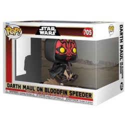 Funko Pop! Deluxe Disney: Star Wars EP1 The Phantom Menace Anniversary - Darth Maul on Bloodfin Speeder #705 Bobble-Head Vinyl Figure