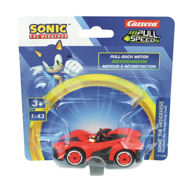 Carrera Pull Speed: Sonic The Hedgehog - Shadow the Hedgehog (Red) Pull-Back Vehicle 1:43 (15818328)