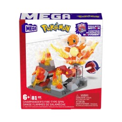 Mattel Mega Pokemon Adventure Builder: Charmander's Fire-Type Spin (HTH86)