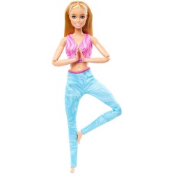 Mattel Barbie: Made to Move - Blonde Fashion Doll Wearing Removable Sports Top & Pants (HRH27)