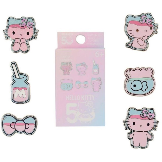 Loungefly Sanrio: Hello Kitty 50Th Anniversary - Clear And Cute Mystery Box Pin (SANPN0254EA)