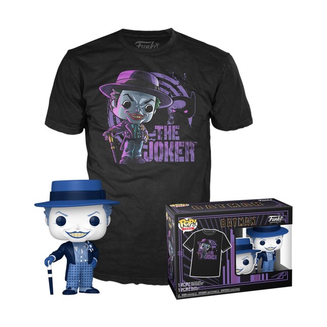 Funko Pop! & Tee (Adult): Batman (1989) - The Joker Vinyl Figure & T-Shirt (S)