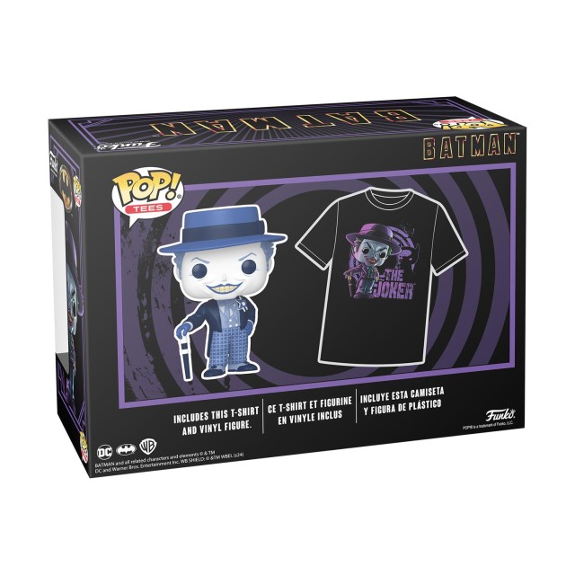 Funko Pop! & Tee (Adult): Batman (1989) - The Joker Vinyl Figure & T-Shirt (S)