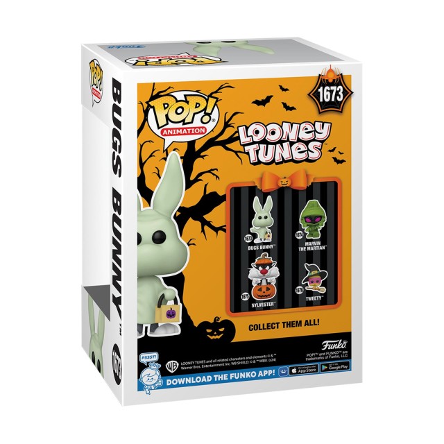 Funko Pop! Animation: Looney Tunes Halloween - Bugs Bunny (Ghost)​ #1673 Vinyl Figure