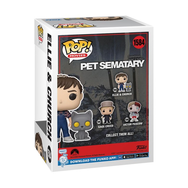 Funko Pop! Movies: Pet Sematary - Ellie & Church #1584 Vinyl Figure