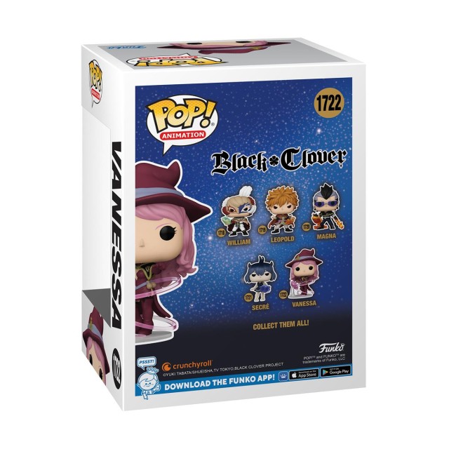 Funko Pop! Animation: Black Clover - Vanessa #1722 Vinyl Figure