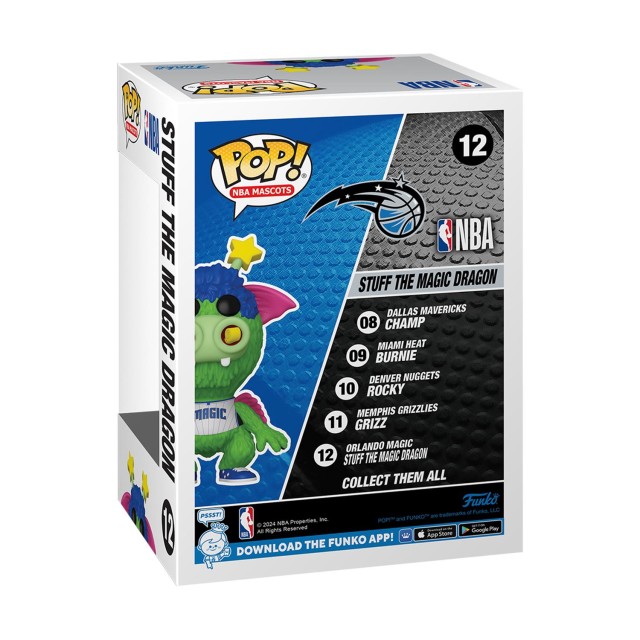 Funko Pop! NBA Mascots: Orlando - Stuff The Magic Dragon #12 Vinyl Figure