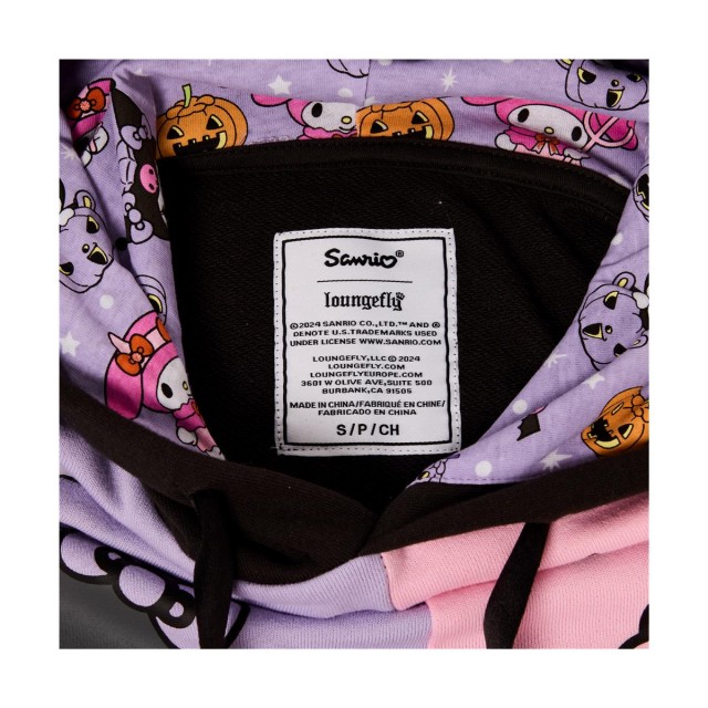 Loungefly Sanrio: Hello Kitty - Kuromi And My Melodi Halloween Hooded Sweatshirt (L) (SANHD0003L)