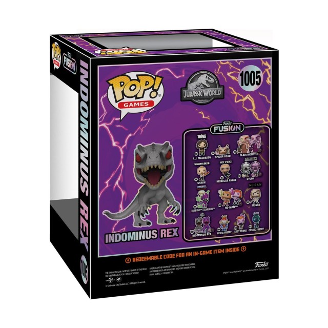 Funko Pop! Super Games: Funko Fusion Jurassic World - Indominus Rex* #1005 Vinyl Figure (6")