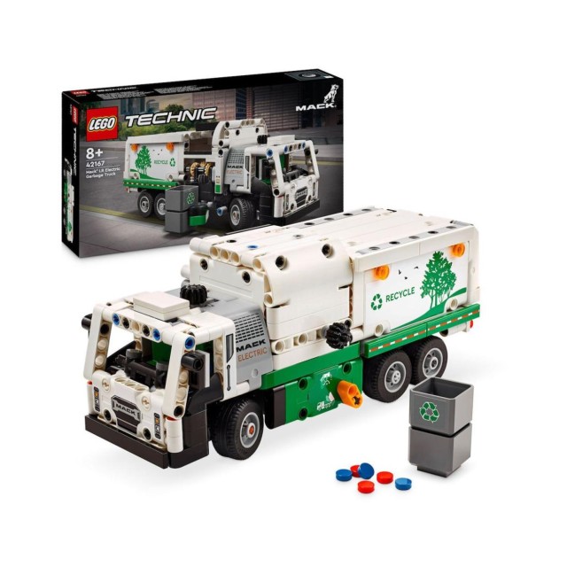 LEGO® Technic™: Mack® LR Electric Garbage Truck (42167)