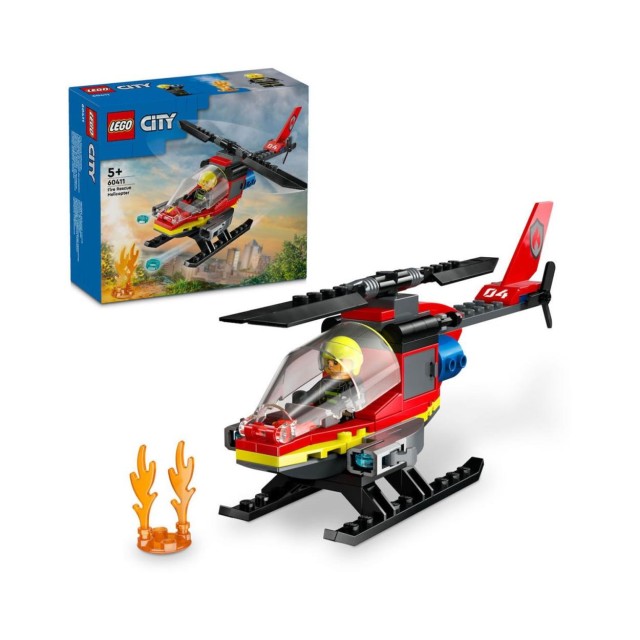 LEGO® City: Fire Rescue Helicopter Building Set (60411)