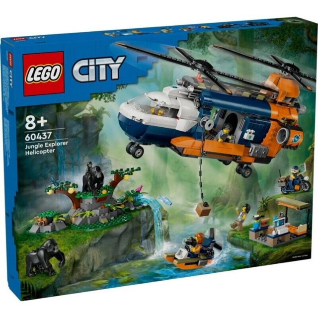 LEGO® City Exploration: Jungle Explorer Helicopter at Base Camp (60437)