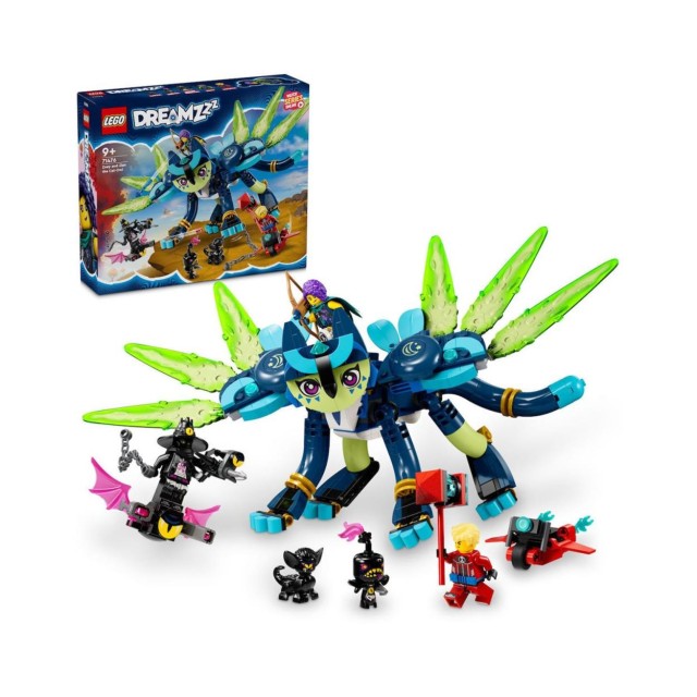 LEGO® DREAMZzz™: Zoey and Zian the Cat-Owl Toy (71476)