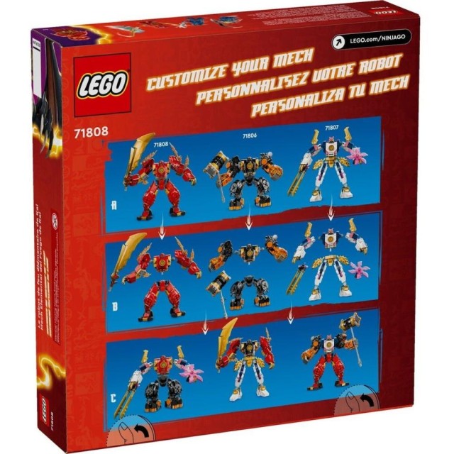 LEGO® NINJAGO®: Kai’s Elemental Fire Mech Toy (71808)