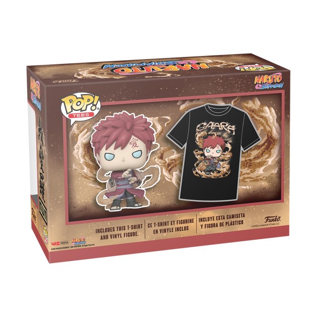 Funko Funko Pop! & Tee (Adult): Naruto - Gaara (Glows in the Dark) Vinyl Figure and T-Shirt (M)