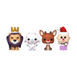 Funko Pocket Pop! 4-Pack: Rudolph The Red-Nosed Reindeer - Happy Holidays Vinyl Figures