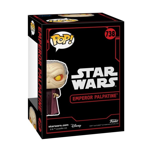 Funko Pop! Disney Star Wars: Dark Side - Emperor Palpatine #738 Bobble-Head Vinyl Figure