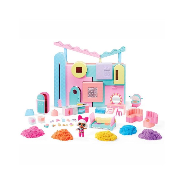 MGA L.O.L. Surprise: Squish Sand Magic House with Sister Tot (593218EUC)