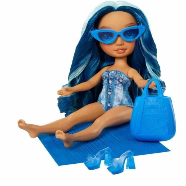 MGA Rainbow High: Swim & Style Fashion Doll- Skyler Bradshaw (Blue) Doll (507307-EUC)