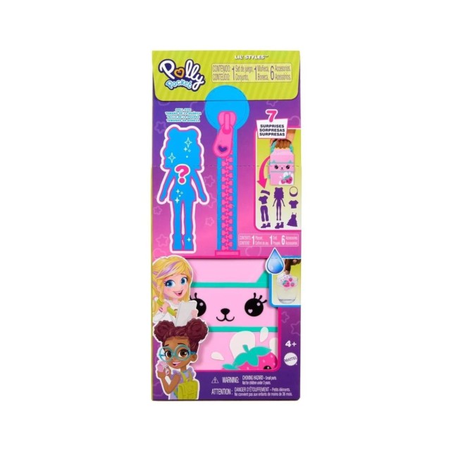 Mattel Polly Pocket - Lil' Styles Case Pink (HTV01)