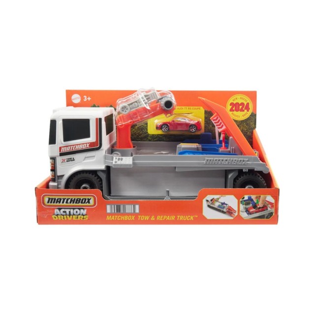 Mattel Matchbox: Action Drivers -Tow & Repair Truck with 2019 Audi TT RS Coupe (HRY43)