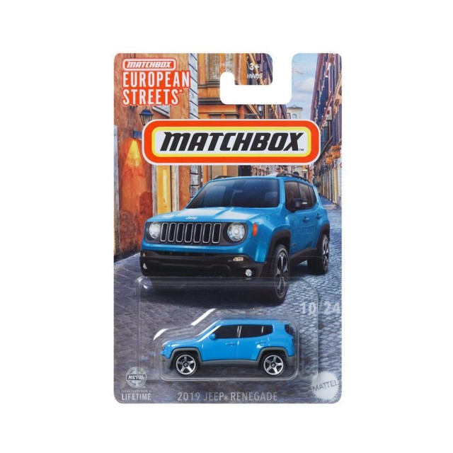 Mattel Matchbox®: European Streets - 2019 Jeep Renegade Vehicle (HVV30)