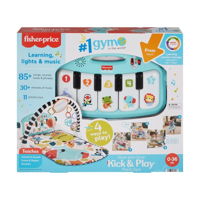 Fisher-Price®: Εκπαιδευτικό Πάπλωμα Γυμναστήριο - Moυσικό Πιανάκι (HWY55)