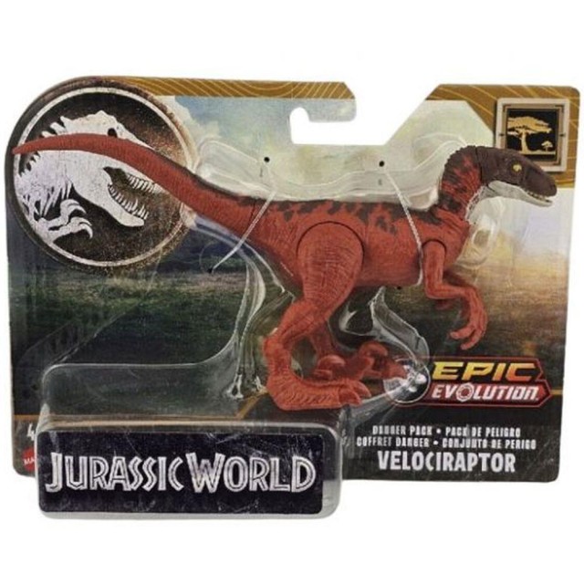 Mattel Jurassic World: Epic Evolution - Velociraptor Danger Pack (HTK53)