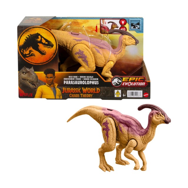 Mattel Jurassic World: Epic Evolution Chaos Theory - Wild Roar Parasaurolophus (HTK75)