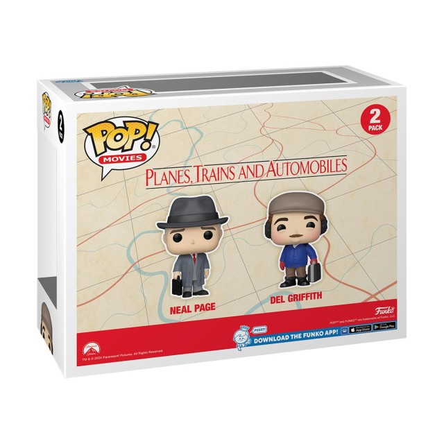 Funko Pop! 2-Pack Movies: Planes, Trains and Automobiles - Neal Page & Del Griffith Vinyl Figures