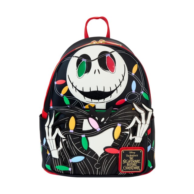 Loungefly Disney: The Nightmare Before Christmas - Smiling Jack Light Up (Glows In The Dark) Mini Backpack (WDBK3787)