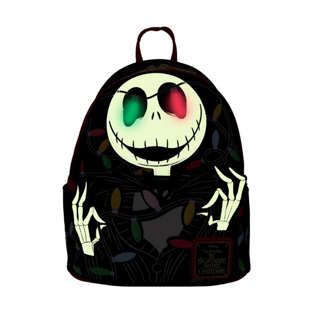 Loungefly Disney: The Nightmare Before Christmas - Smiling Jack Light Up (Glows In The Dark) Mini Backpack (WDBK3787)