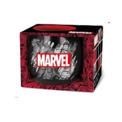 Stor: Marvel Pattern - Globe Mug In Gift Box (380ml) (75436)