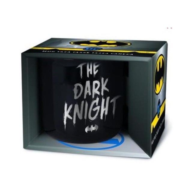 Stor DC: Batman The Dark Knight - Symbol Ceramic Breakfast Mug in Gift Box (400ml) (85569)