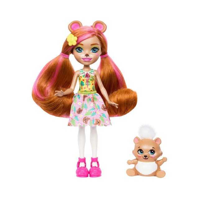 Mattel Enchantimals Mini Doll - Biloxi Bear & Trail (HTP81)